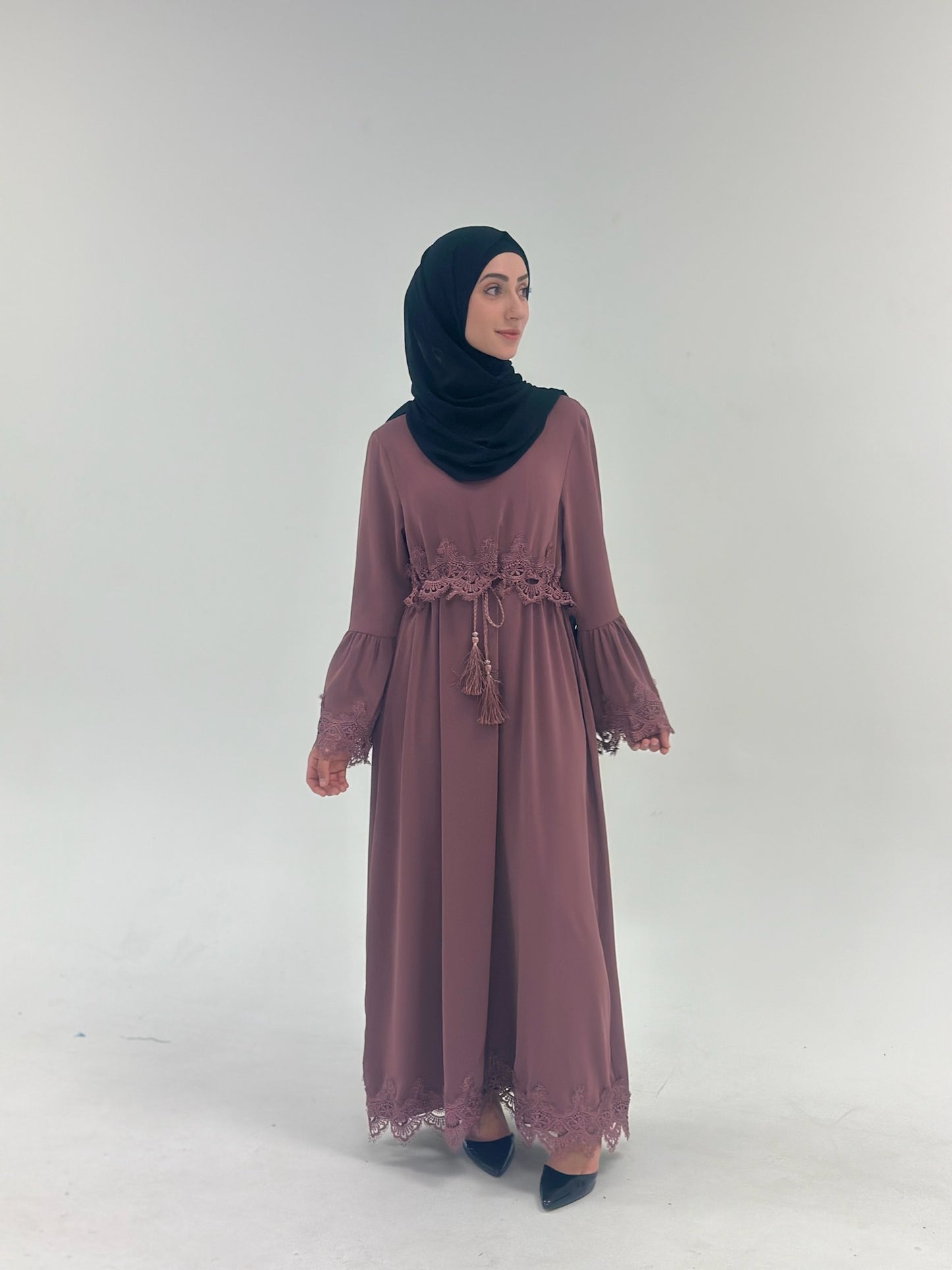 Yara Abaya - Dusty Pink