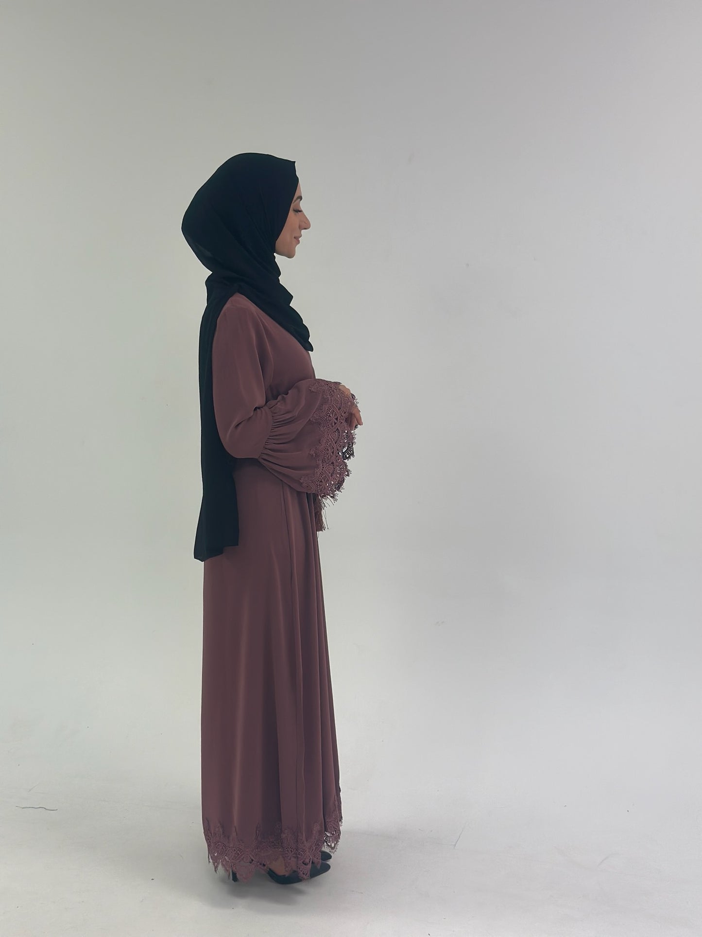 Yara Abaya - Dusty Pink