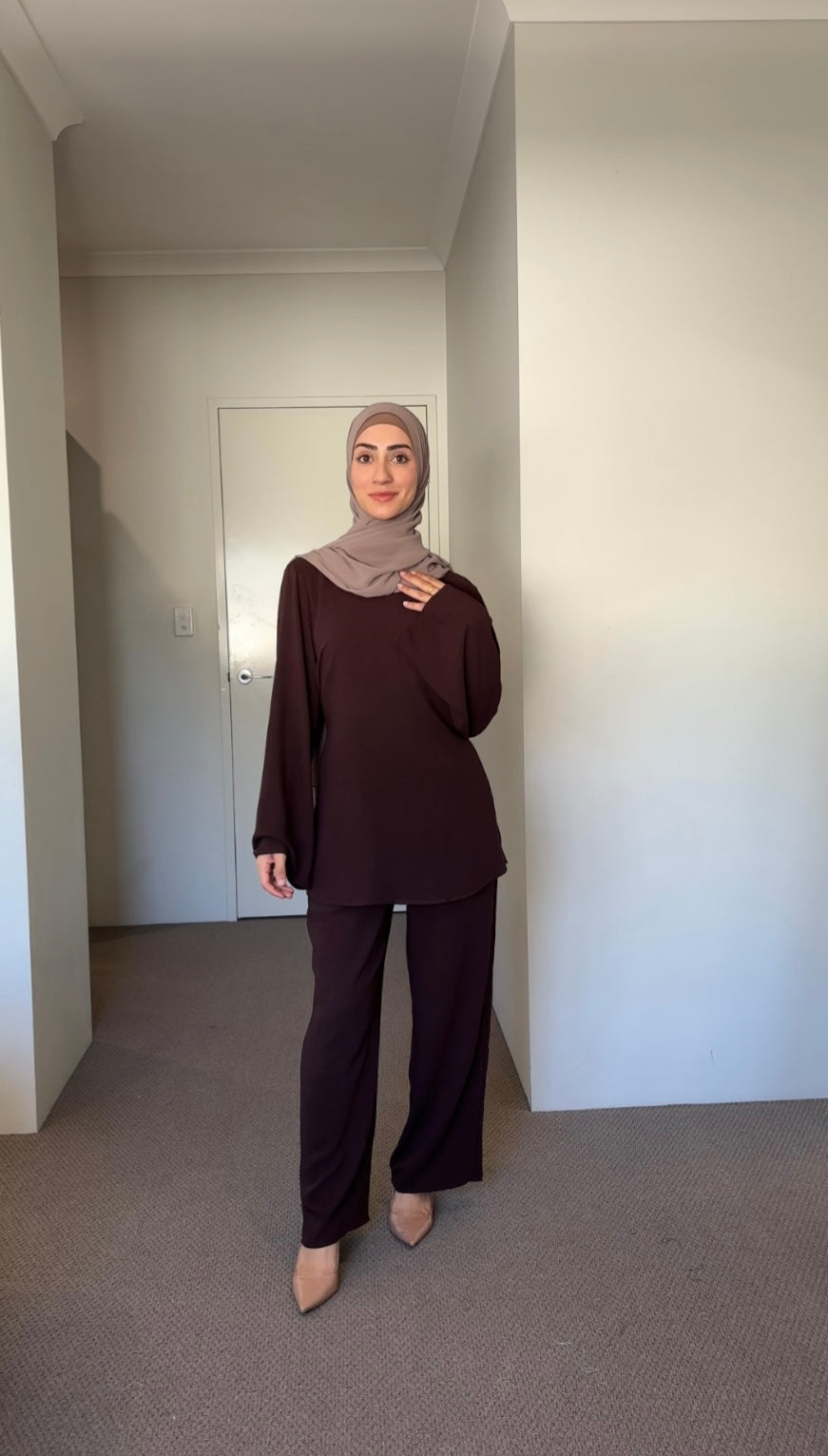 Rawan Set - Chocolate Brown